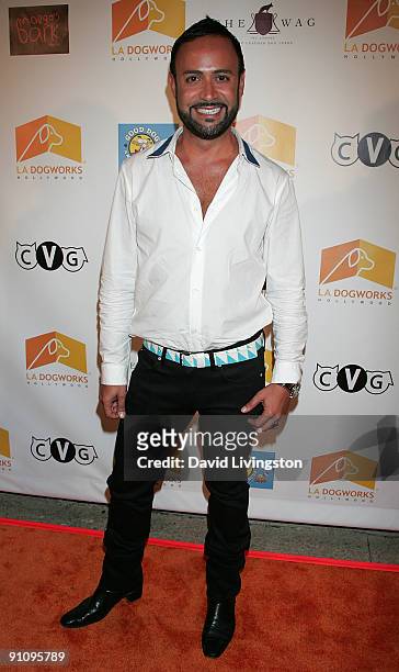Designer/TV personality Nick Verreos attends "A Night of Emotion" hosted by Anna Paquin and Stephen Moyer at LA Dogworks on September 23, 2009 in Los...