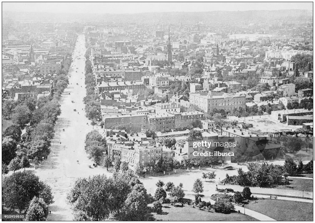 Antieke foto's werelds beroemde bezienswaardigheden: Washington DC