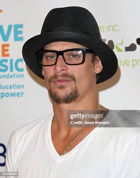 Musician Kid Rock attends the 2009 VH1 Hip Hop Honors after party to benefit the VH1 Save The Music Foundation at One Hanson Place on September 23,...