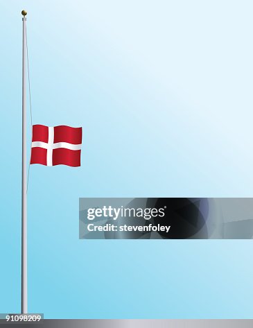 Flag of Denmark at Half-Staff Flag of Denmark at Half-Staff
