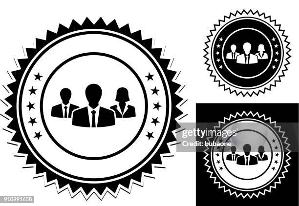 group of people works in team. - business dinner stock illustrations