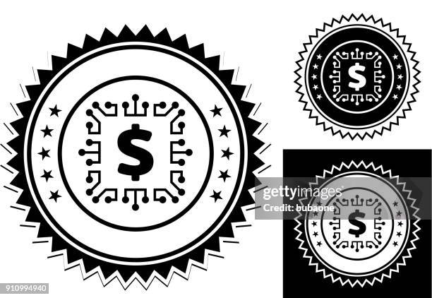 dollar sign digital cryptocurrency. - laurel hardware stock illustrations