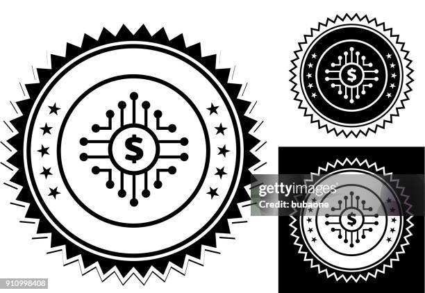 dollar sign digital cryptocurrency. - laurel hardware stock illustrations