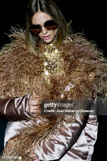 Singer Brisa Fenoy walks the runway at the Malne show during the Mercedes-Benz Fashion Week Madrid Autumn/Winter 2018-19 at Ifema on January 27, 2018...