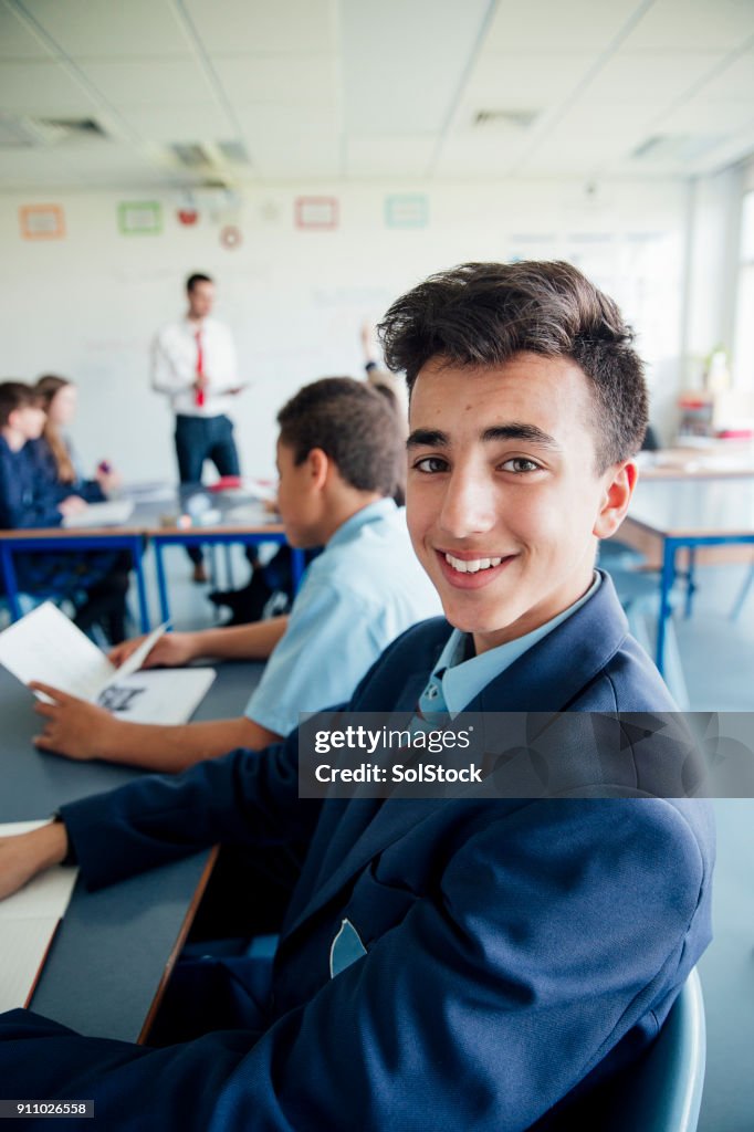 Schuljunge Headshot