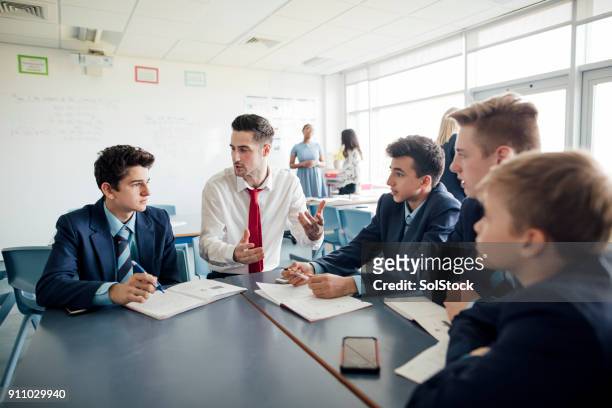 classroom discussion - secondary school stock pictures, royalty-free photos & images
