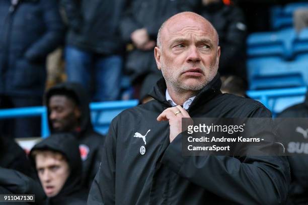 Fleetwood Town's manager Uwe Rosler during the Sky Bet League One match between Gillingham and Fleetwood Town at Priestfield Stadium on January 27,...