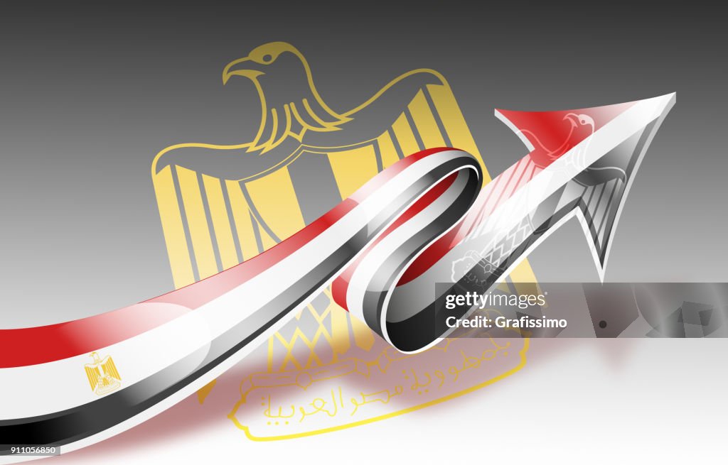 Egypt Egyptian Flag With Arrow Upwards HighRes Vector Graphic Getty