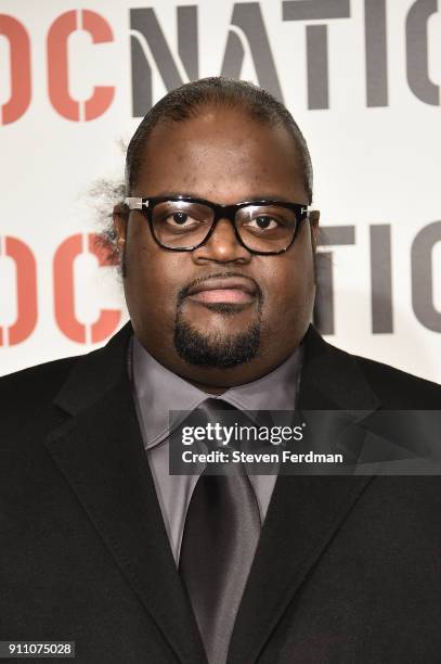 Songwriter Poo Bear attends the 2018 Roc Nation Pre-Grammy Brunch at One World Trade Center on January 27, 2018 in New York City.