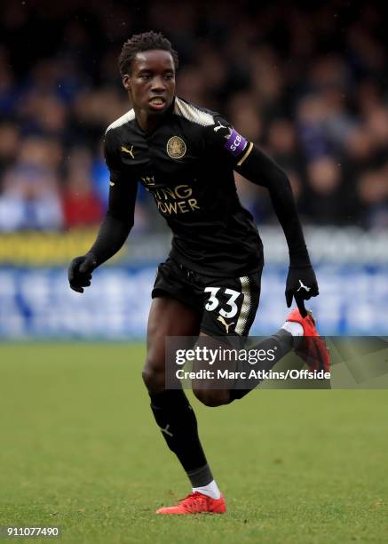 Fousseni Diabate of Leicester City during the FA Cup 4th Round match between Peterborough United and Leicester City at ABAX Stadium on January 27,...