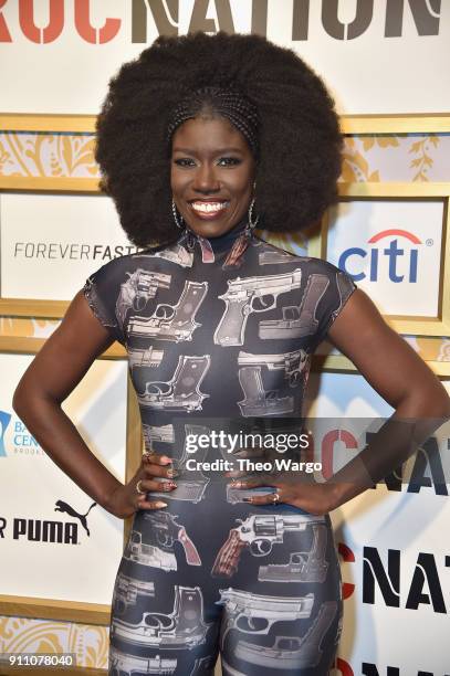 Bozoma Saint John attends Roc Nation THE BRUNCH at One World Observatory on January 27, 2018 in New York City.