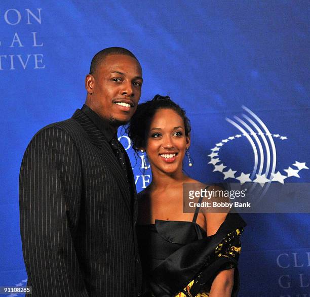 Paul Pierce and guest attends the 2009 Clinton Global Initiative opening reception at The Museum of Modern Art on September 23, 2009 in New York City.
