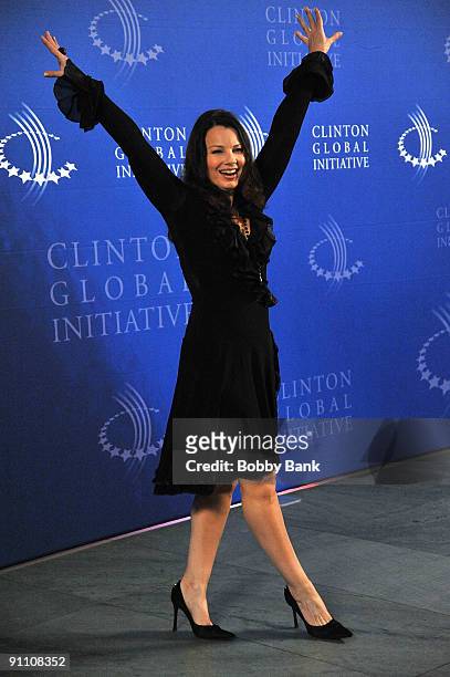 Fran Drescher attends the 2009 Clinton Global Initiative opening reception at The Museum of Modern Art on September 23, 2009 in New York City.