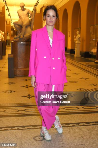 Actress Vicky Krieps attends an exclusive screening of "Phantom Thread" hosted by Universal Pictures in partnership with PORTER at The V&A on January...