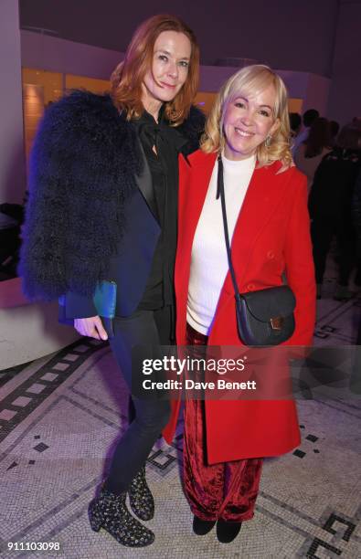 Dee Stirling and Sally Greene attend an exclusive screening of "Phantom Thread" hosted by Universal Pictures in partnership with PORTER at The V&A on...