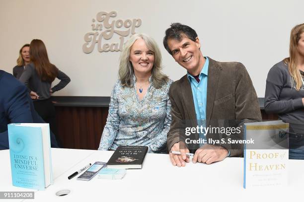 Karen Newell and Eben Alexander attend the in goop Health Summit on January 27, 2018 in New York City.