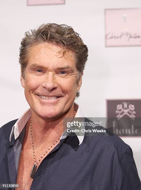 Actor David Hasselhoff attends Carol Malony's "Paris in LA" at Coco de Mer on September 23, 2009 in West Hollywood, California.