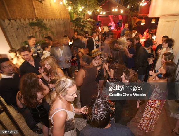 General view of atmosphere is seen at Carol Malony's "Paris in LA" at Coco de Mer on September 23, 2009 in West Hollywood, California.