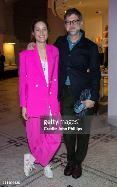 Actress Vicky Krieps and director Paul Thomas Anderson attend an exclusive screening of 'Phantom Thread' hosted by Universal Pictures in partnership...