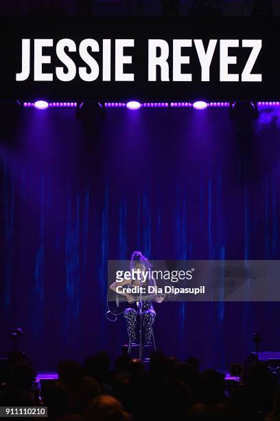 Musician Jessie Reyez performs onstage at Sir Lucian Grainges 2018 Artist Showcase presented by Citi with support from Remy Martin on January 27,...