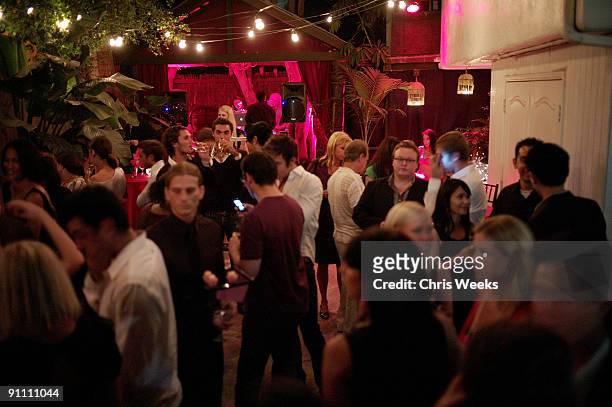 General view of atmosphere is seen at Carol Malony's "Paris in LA" at Coco de Mer on September 23, 2009 in West Hollywood, California.