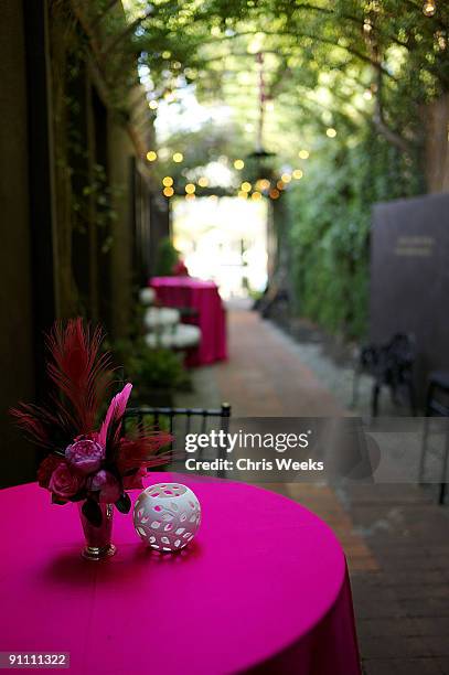 General view of atmosphere is seen at Carol Malony's "Paris in LA" at Coco de Mer on September 23, 2009 in West Hollywood, California.