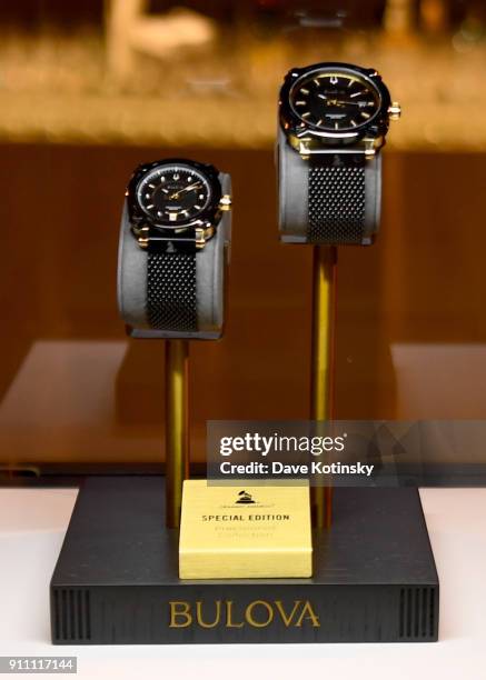 View of the Bulova Special Edition GRAMMY Timepieces at the Tune of Time Bulova X GRAMMY Event on January 27, 2018 in New York City.