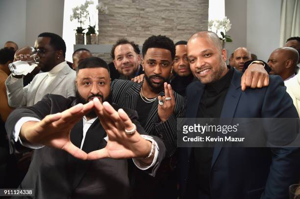 Sean 'Diddy' Combs, DJ Khaled, Big Sean and Co-Founder and CEO of Roc Nation Jay Brown attend Roc Nation THE BRUNCH at One World Observatory on...
