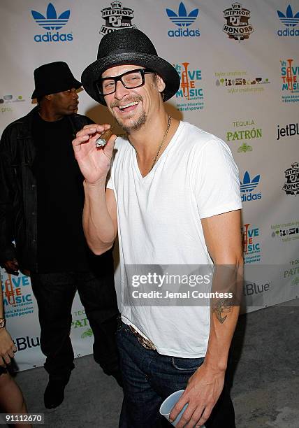 Musician Kid Rock attends the 2009 VH1 Hip Hop Honors after party to benefit the VH1 Save the Music Foundation at One Hanson Place on September 23,...