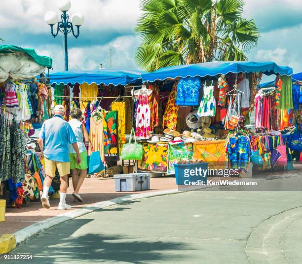 shopping st. martin - saint martin caribbean foto e immagini stock