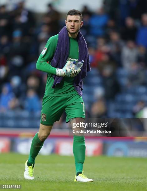 Richard O'Donnell of Northampton Town in action during the Sky Bet League One match between Blackburn Rovers and Northampton Town at Ewood Park on...