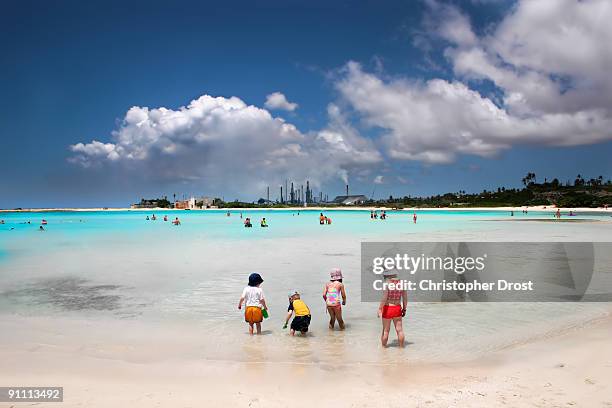 baby beach aruba - aruba bildbanksfoton och bilder