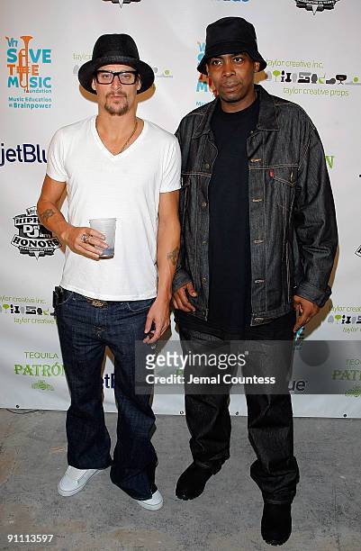 Musician Kid Rock and Rapper Parrish attend the 2009 VH1 Hip Hop Honors after party to benefit the VH1 Save the Music Foundation at One Hanson Place...