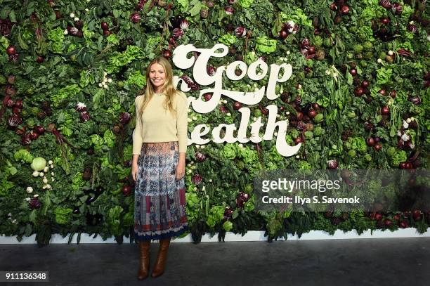 Gwyneth Paltrow attends the in goop Health Summit on January 27, 2018 in New York City.