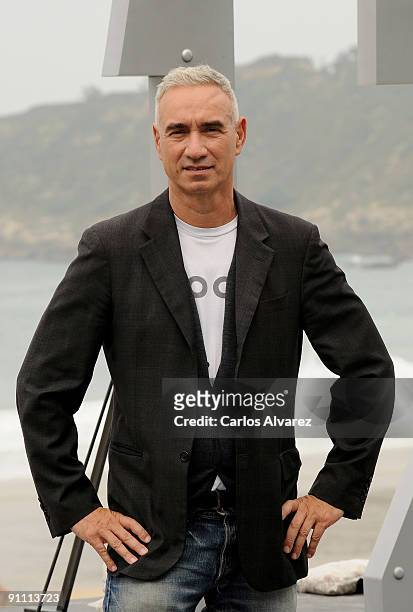 Director Roland Emmerich attends "2012" photocall at the Kursaal Palace during the 57th San Sebastian International Film Festival on September 24,...