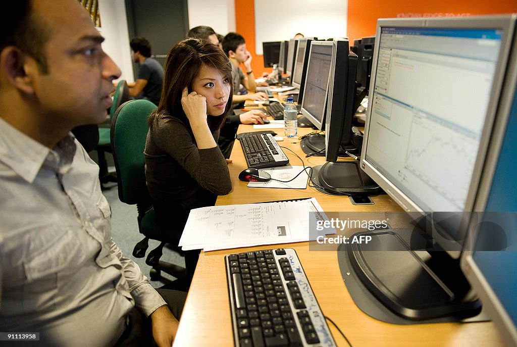 Students at University College London in