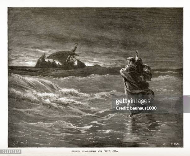 121 Jesus Walking On Water Stock Photos, High-Res Pictures, and