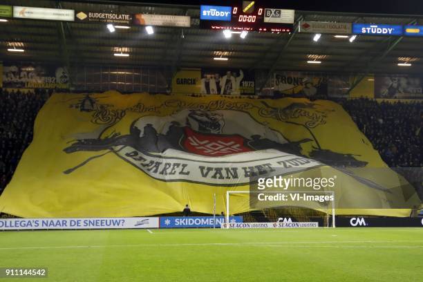 Banner of NAC Breda, de parel van het zuiden during the Dutch Eredivisie match between NAC Breda and VVV Venlo at the Rat Verlegh stadium on January...