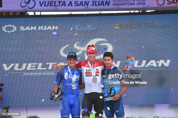 36th Tour of San Juan 2018 / Stage 6 Podium / Tanner PUTT / Jelle WALLAYS / Robigzon OYOLA / Celebration / San Juan-Cantoni-Difunta Correa - San...