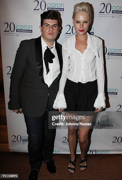 Eli Mizrahi and Kate Nauta attend the Caron 25th Anniversary event at Butter on September 23, 2009 in New York City.