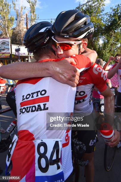 36th Tour of San Juan 2018 / Stage 6 Arrival / Tosh VAN DER SANDE / Jelle WALLAYS / Celebration / San Juan-Cantoni-Difunta Correa - San Juan-Cantoni...