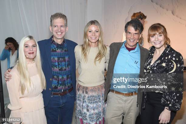 Laura Lynne Jackson, Jay Lombard D.O. , Gwyneth Paltrow, Eben Alexander M.D. And Bryce Dallas Howard attend the in goop Health Summit on January 27,...