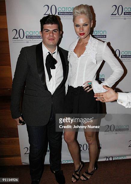 Eli Mizrahi and Kate Nauta attend the Caron 25th Anniversary event at Butter on September 23, 2009 in New York City.