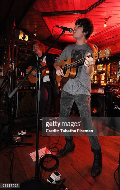 Luke Pritchard of The Kooks performs onstage for the Arthurs Day Guinness 250th Anniversary Celebration held at the Foggy Dew on September 24, 2009...