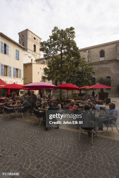 outdoor cafe in la ciotat - la ciotat stock pictures, royalty-free photos & images