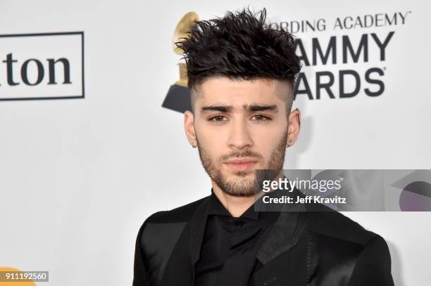 Recording artist Zayn Malik of One Direction attends the Clive Davis and Recording Academy Pre-GRAMMY Gala and GRAMMY Salute to Industry Icons...