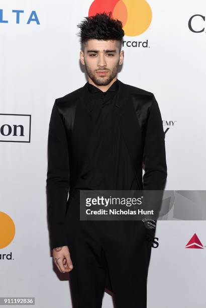 Recording artist Zayn Malik attends the Clive Davis and Recording Academy Pre-GRAMMY Gala and GRAMMY Salute to Industry Icons Honoring Jay-Z on...