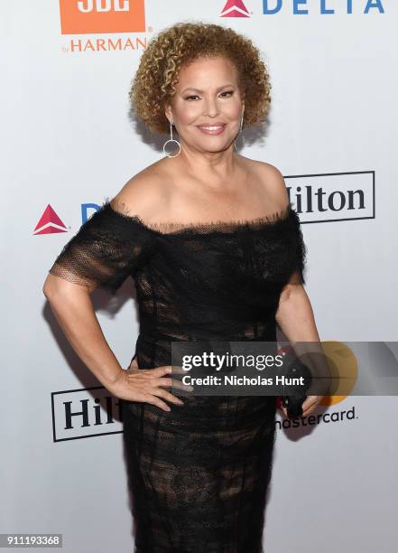 Chairman and CEO Debra L. Lee attends the Clive Davis and Recording Academy Pre-GRAMMY Gala and GRAMMY Salute to Industry Icons Honoring Jay-Z on...