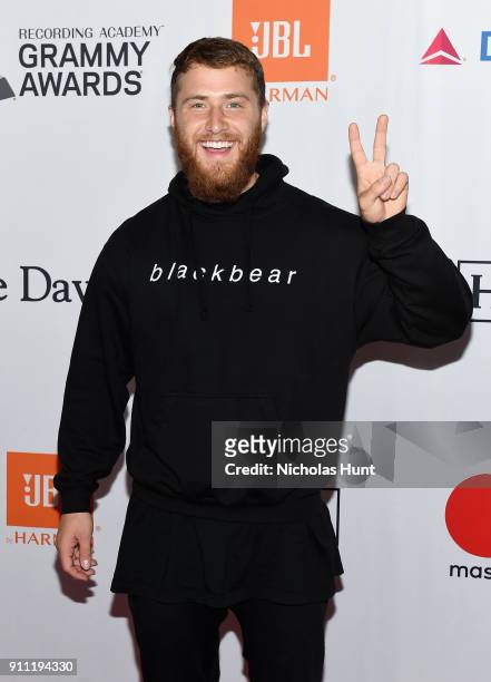 Recording artist Mike Posner attends the Clive Davis and Recording Academy Pre-GRAMMY Gala and GRAMMY Salute to Industry Icons Honoring Jay-Z on...
