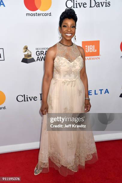 Recording artist Gladys Knight attends the Clive Davis and Recording Academy Pre-GRAMMY Gala and GRAMMY Salute to Industry Icons Honoring Jay-Z on...